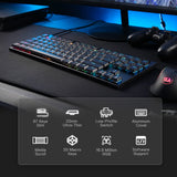 1 x RAW Customer Returns Redragon K622 Horus TKL RGB Mechanical Keyboard, Ultra-thin Wired Gaming Keyboard with Low Profile Keycaps, Dedicated Media Control and Linear Red Switch - RRP €59.99