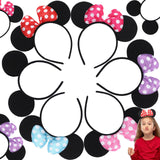 2 x Brand New dcas 6 pieces mouse ears headband, cartoon mouse ears headband, with six white dots, children s cartoon mouse ears headband, suitable for birthdays, carnival parties six colors  - RRP €26.4