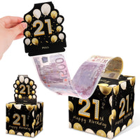 12 x Brand New Lvefyti money gifts birthday, 21st birthday surprise box, gift box, DIY money gift packaging, money box, mystery box for parents family friends - RRP €244.8