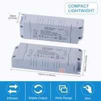 1 x RAW Customer Returns YAYZA 12V IP44 5A 60W TRIAC Dimmable LED Driver Power Supply, Transformer AC 180-240V to DC 12V, Constant Voltage Electronic Converter for MR11 G4 MR16 Ring Lamp and LED Bulbs - RRP €34.44