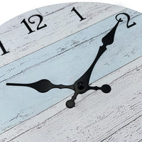 1 x RAW Customer Returns Plumeet 30cm Wooden Wall Clock Frameless Wall Clock with Silent Quartz Movement Modern Rustic Coastal Country Village Clock Decoration Living Room Bedroom Kitchen - RRP €18.99