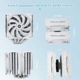 1 x RAW Customer Returns Thermalright FC 140 WHITE CPU Air Cooler, Dual Tower 5 Heat Pipe, TL-D14X-W and TL-C12PRO-W PWM Fan, AGHP Technology, for AMD AM4 AM5 Intel LGA1700 1150 1151 1200 2011 2066 - RRP €43.14