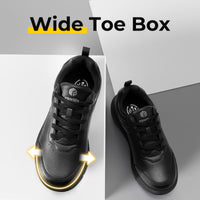 1 x RAW Customer Returns FitVille Extra Wide Casual Shoes Men Super Soft Leather Sneakers Athletic Formal Classic Sneakers Business Casual Sports Shoes Eco-Friendly Breathable Walking Shoes Black 46 EU X-Wide - RRP €89.99