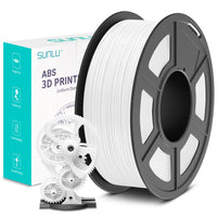 1 x RAW Customer Returns SUNLU ABS 3D printer filament, high heat resistant and durable 3D printer filament, 1.75mm ABS 3D filament, dimensional accuracy - 0.02 mm, 0.9 kg spool 1.98 lbs , white - RRP €22.61