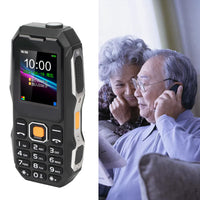 1 x RAW Customer Returns 2G Rugged Mobile Phone, Dual SIM Unlocked Mobile Phone for Seniors, 1.8 Inch HD Screen, 5800 mAh Battery, LED Flashlight, Big Buttons - RRP €23.89