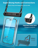 1 x RAW Customer Returns YOSH 2023 Newest Waterproof Phone Case, 2 Pack TPU Crossbody Underwater Phone Case with Lanyard, Cell Phone Water Resistant Case for iPhone 12 13 14 15 Pro Max Plus Samsung S23 S22 up to 7.5 inch - RRP €22.09