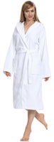 1 x RAW Customer Returns Ladeheid Bathrobe 100 Cotton Women s Home Clothing LA40-102 White P01 Density 450 , S  - RRP €40.33