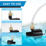 1 x RAW Customer Returns EXLECO USB Aquarium Pump 500L H 4W Submersible Pumps Mini Water Pump Small Fountain Pump Filter Pump Ultra Quiet Fountain Pump with 1.8M Cable 2 Brass Nozzles for Aquarium - RRP €21.06