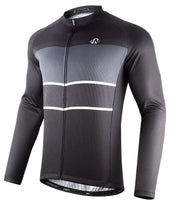 1 x RAW Customer Returns ROTTO men s cycling jersey, long-sleeved road bike jersey, simple lines series - RRP €29.99