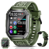 1 x RAW Customer Returns Men s Smartwatch with Telephone Function 1.8 Inch DIY HD Full Touch Screen Watch 30 Sports Modes Fitness Tracker IP67 Waterproof Sports Watch with Sleep Monitor Pedometer Message Reminder Green  - RRP €37.3