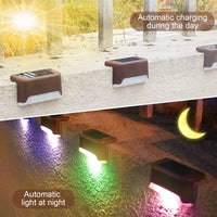 1 x RAW Customer Returns Solar Deck Lights, 12 16 Pack Solar Step Lights Solar Fence Lights Outdoor, LED Solar Path Stair Light, Outdoor Wall Light, Garden Yard, for Garden Deck 12 Brown Shell Color Lights  - RRP €20.4