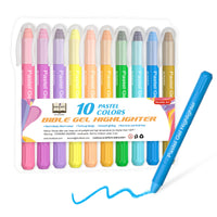 1 x RAW Customer Returns Shuttle Art 10 colorful Bible markers Gel Highlighters Gel highlighter set with fine tip, pastel colors suitable for marking and highlighting on notes and thin paper - RRP €10.07