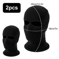 4 x Brand New TSLBW Ski Balaclava Balaclava 2 Pieces Winter Balaclava Knitted Warm Headwear for Cycling Skiing Outdoor Sports - RRP €96.0