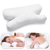 1 x RAW Customer Returns CUZEP Anti Wrinkle Pillow, Side Sleeper Pillow Anti Aging, Memory Foam Pillow Neck Pillow Ergonomic, Back Sleeper Stomach Sleeper Pillow Neck Support Pillow White  - RRP €45.99