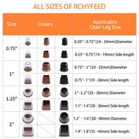 1 x RAW Customer Returns RCHYFEED 29-34mm chair leg caps with felt pads transparent silicone, 24 pieces elastic protective caps for chair legs, round rubber, silent and scratch-resistant, chair leg protectors with felt 0.75 -1.25 felt glides - RRP €21.62