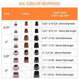 1 x RAW Customer Returns RCHYFEED 29-34mm chair leg caps with felt pads transparent silicone, 24 pieces elastic protective caps for chair legs, round rubber, silent and scratch-resistant, chair leg protectors with felt 0.75 -1.25 felt glides - RRP €21.62