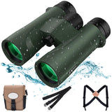 1 x RAW Customer Returns Aurosports 10x42 Professional Binoculars Adults - Compact Binoculars with Night Vision BaK4 in Low Light Waterproof Optical High Performance Perfect for Bird Watching Hunting Outdoor - RRP €84.69