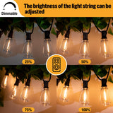 1 x RAW Customer Returns litogo Solar Fairy Lights Outdoor Dimmable 36.5M - 50 3 ST38 LED Fairy Lights Outdoor Solar Light Bulbs with Remote Control 5 Modes Solar Fairy Lights for Outdoor Garden Balcony Party Wedding Christmas Decoration - RRP €65.99