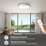 1 x RAW Customer Returns Matane LED ceiling light dimmable 24W, ceiling lamp with remote control, lamp 3000K-6500K 2400lm for living room bedroom children s room bathroom modern round white 28cm - RRP €30.99