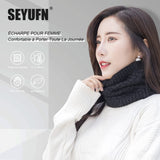 1 x Brand New SEYUFN Women s Scarf Winter Original Warm Knitting Neck Warmer Men Fleece Lining Windproof Soft Thick Unisex Snood Scarf Gift Ideas Women Youth Neck Warmer Ski Motorcycle C Classic-Gray  - RRP €22.8