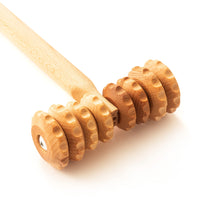 1 x RAW Customer Returns Mr. Woodware Professional Sturdy Wooden T Shape Lymphatic Drainage Roller - 37cm Soft Tissue Therapy - Recommended by Professionals - RRP €20.14