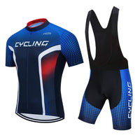 1 x RAW Customer Returns PSPORT Men s Cycling Jersey Set, Summer Boys Bib Shorts Suits Mountain Bike Cycling Clothing Set Cycling Riding Jerseys Breathable - RRP €48.38