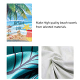 1 x Brand New SJUNJIE Microfiber Beach Towel Large Beach Towel Sandproof Beach Blanket Quick Drying Beach Towel Women for Travel Camping Gym Swimming Pool 150x70cm  - RRP €22.8