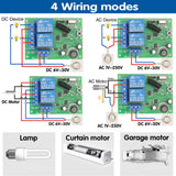 2 x RAW Customer Returns ThisRC DC 12V 24V 30V Safe Remote Control Switch Wireless rf 10A Relay Receiver with 2 Transmitters, for Motor, Light, Gate Door, DIY Controller - RRP €41.98