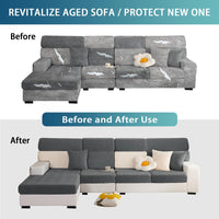 1 x RAW Customer Returns MBEUAIVV Sofa cover 2 seater - sofa cover - for couch l shape - sofa blankets to cover corner sofa - sofa throw couch covers for home accessories upholstery cover gray, double seat cover - RRP €20.87