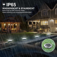 1 x RAW Customer Returns infray solar lights garden, solar floor lights with 8 LEDs, solar lamps for outdoors IP65 waterproof, path lights solar light cold white 8-pack - RRP €29.99