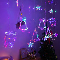 1 x Brand New Shengruili LED curtain light, fairy lights window, Christmas decoration sucker lamp, light curtain window LED, LED window light suction cup, outdoor balcony hanging curtain lights, Christmas decoration - RRP €14.62