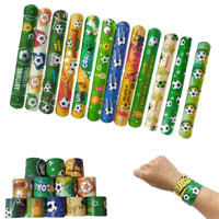 6 x Brand New Football snap bracelets for children, 36 pieces of snap bracelets, slap bracelets, football slap bracelets, slap bracelets, snap bracelets, slap bracelet, slap bands, snap bracelets for children - RRP €115.2