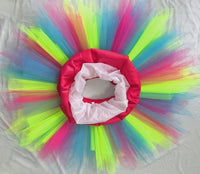 2 x RAW Customer Returns Girstunm women s tutu tulle skirt 50s vintage tulle skirt petticoat multicolored bubble dance dress skirt underskirt tutu short ballet rainbow medium - RRP €53.98