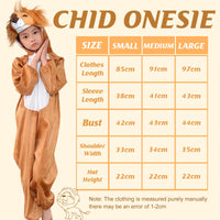 1 x RAW Customer Returns DIIQII Lion Costume for Child Carnival Animal Onesies for Boys and Girls - Children s Clothing for Carnival and Halloween Parties M 3-5 Years 113 cm , Lion  - RRP €24.54