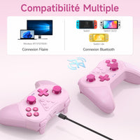 1 x RAW Customer Returns EasySMX Controller Switch Controller Switch Gamepad Switch Wireless Bluetooth Controller PC Joystick Controller Switch Pro 6 axes with integrated dual motor for Switch Pro Lite OLED and Steam, - RRP €16.8