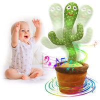 1 x RAW Customer Returns seOSTO Talking Dancing Cactus Plush Toy, Dancing Cactus Toy, Electronic Plush Doll Gifts for International Children s Day Gifts - RRP €21.17