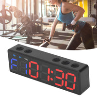 1 x Brand New Fitness Timer, Portable Workout Interval Timer, Fitness Watch, Large Digital Display, Sports Watch, Stopwatch with Built-in Strong Magnet Blue and Red  - RRP €52.51