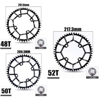 1 x RAW Customer Returns YBEKI Bike Chainring 32T 34T 36T 38T 40T 42T 44T 46T 48T 50T 52T Narrow and Wide Chainring 104BCD Round Oval Narrow Wide Single Bike Chainring for Mountain Bike Road MTB - RRP €27.05