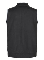 1 x Brand New Yukirtiq Men s Fleece Vest Knitted Vests Fleece Lining Sleeveless Cardigan Thick Gilet Casual Vest Pullover Cardigans Winter Vest with Zip Black M - RRP €22.1