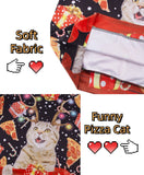 1 x RAW Customer Returns Fanient Christmas Sweater Men 3D Printed Star Box Pizza Cat Pattern Novelty Men Sweater S - RRP €33.26