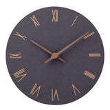 1 x RAW Customer Returns ACCSHINE MDF Wooden Wall Clock Without Ticking Noise Silent Modern 30cm Quartz Large Battery Operated Wall Clock Easy to Read for Room Home Kitchen Bedroom Office School Black Roman Numerals  - RRP €23.99