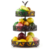 1 x RAW Customer Returns Ouseen 3 Tier Fruit Basket for Kitchen, Fruit Bowl Holder, Removable Fruit Storage Baskets Stand for Counter Kitchen Worktop Dining Table - RRP €42.99