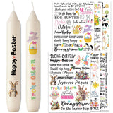 42 x Brand New Topsics Easter Candle Tattoos 200 Patterns , 6 Pack, A5 Easter Candle Tattoo Sheet, DIY Easter Candle Stickers, Candle Stickers - RRP €856.8