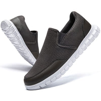 1 x Brand New AZSDXS Slip-on sneakers men s non-slip running shoes, breathable sports shoes, lightweight casual shoes, outdoor sneakers, dark gray 46 - RRP €20.16