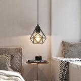 1 x RAW Customer Returns DAXGD hanging lamp dining table, industrial pendant lights, E27 pendant light black, adjustable pendant light vintage, for bedroom living room hotel bar decoration no light bulb  - RRP €18.9