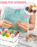 1 x RAW Customer Returns RISAKOGO 2 pieces cake pop stand, with 100 cake pop sticks - cake pop stand 20 holes lollipop holder lollipop stand for sweets decoration birthday - RRP €12.99