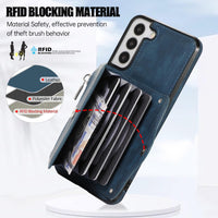 1 x RAW Customer Returns Asuwish Cell Phone Case for Samsung Galaxy S22 5G Case with Strap Card Slot Foldable Wallet Stand Cell Phone Cases Cover Leather Chain S 22 4G S225G S22Case Cell Phone Cases Protective Case Ladies Phone Case Blue - RRP €22.18