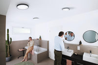 1 x RAW Customer Returns LEDVANCE Smart LED bathroom lamp Chrome, 18W, 2100LM, 3000-6500K, 30cm, IP44, Orbis Disc wall light, bathroom light with WiFi technology, dimmable, controllable via app and voice assistants - RRP €41.15