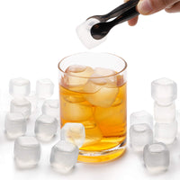 1 x RAW Customer Returns Yopay 200pcs Plastic Ice Cubes, 1 inch Reusable Ice Cubes for Cooling Drinks All Beverages, Refreezable, Washable, Quick and Easy to Use, White, Square - RRP €23.99