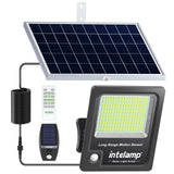 1 x RAW Customer Returns INTELAMP solar lamps for outdoor use with motion detector, 12000mAh 2000LM solar lights for outdoor use with remote control, super bright solar lamp for outdoor use with 5m cable, IP65 - RRP €70.58